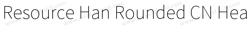 Resource Han Rounded CN Heawy字体转换